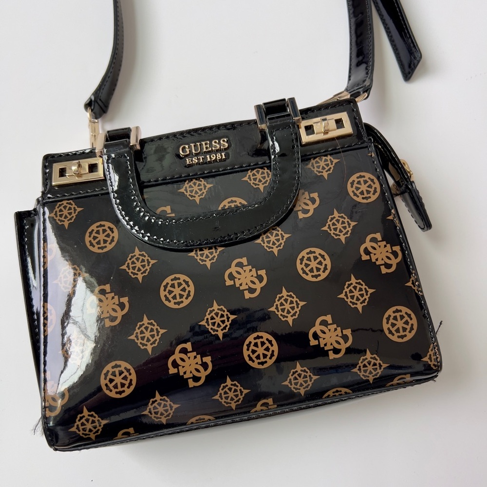 GUESS Black and Tan Mini Bag